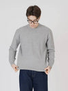 Soft Hazy Wool Round Knit Gray - CHANCE'S NOI - BALAAN 2