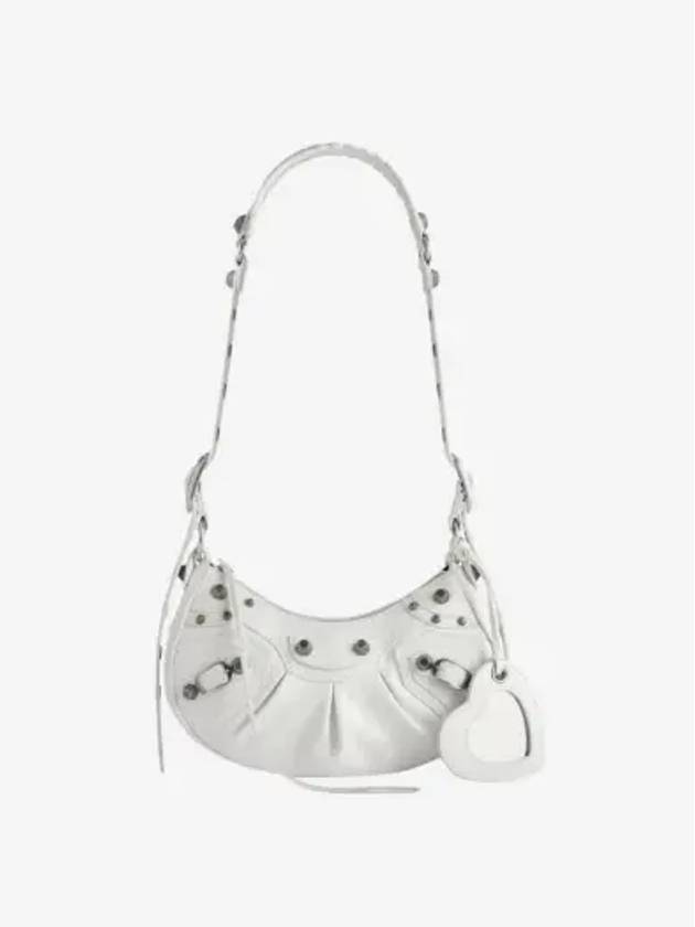 Le Cagole XS Lambskin Shoulder Bag White - BALENCIAGA - BALAAN 2