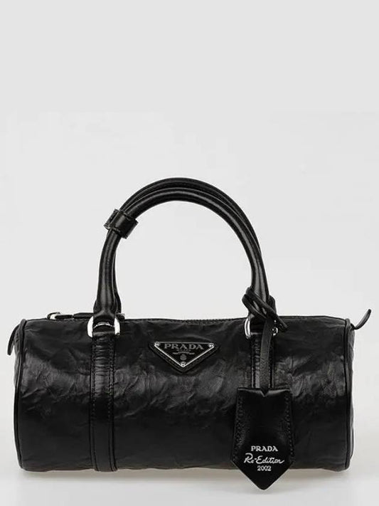 Antique Nappa Leather Handbag Black - PRADA - BALAAN 2