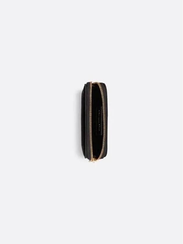 Caro Lavender Supple Cannage Half Wallet Black - DIOR - BALAAN 4