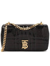 Lola Sequin Quilted Leather Small Shoulder Bag Black - BURBERRY - BALAAN 2