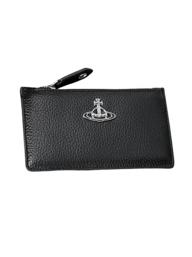 Slim Long Card Wallet Black - VIVIENNE WESTWOOD - BALAAN 1