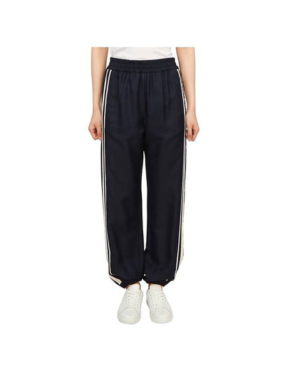 Twill Logo Jogger Track Pants Dark Blue - MONCLER - BALAAN 2