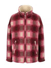 Giovany Check Zip-Up Jacket Pink - ISABEL MARANT - BALAAN 2