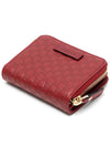 GG Micro Ssima Zipper Half Wallet Red - GUCCI - BALAAN 5