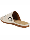 Woody Logo Strap Canvas Slippers White - CHLOE - BALAAN 5