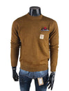 Tartan Handkerchief Denim Patch Knit Top Brown - DSQUARED2 - BALAAN 3