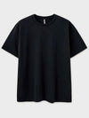 Supima Cotton Lux Short Sleeve T-Shirt Black - NOIRER - BALAAN 3