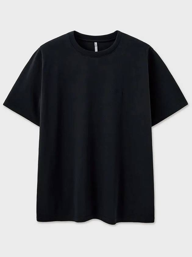 Supima Cotton Lux Short Sleeve T-Shirt Black - NOIRER - BALAAN 3