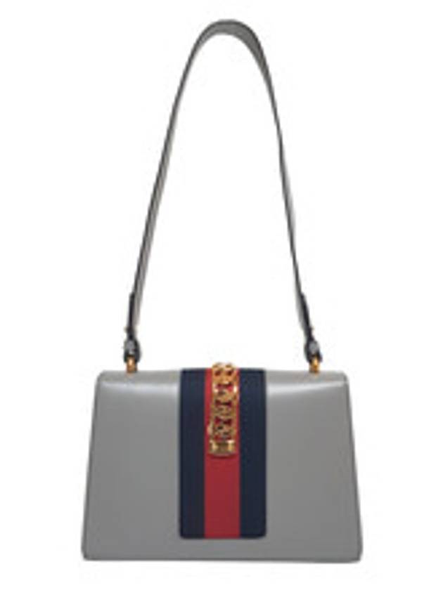 Women s 421882 Sylvie Small Gray Shoulder Bag Strap - GUCCI - BALAAN 5