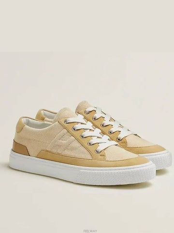 Women's Deep Sneakers Beige H222189Z - HERMES - BALAAN 1