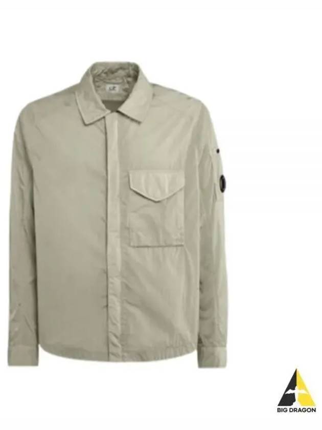 Chrome R Overshirt Zip-up Jacket Silver Sage - CP COMPANY - BALAAN 2