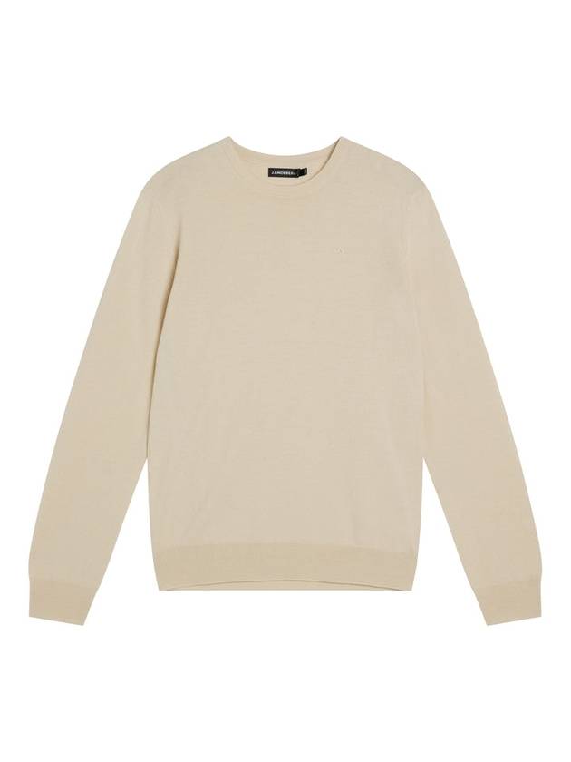 Lyle Merino Crew Neck Knit Top Oyster Grey - J.LINDEBERG - BALAAN 2