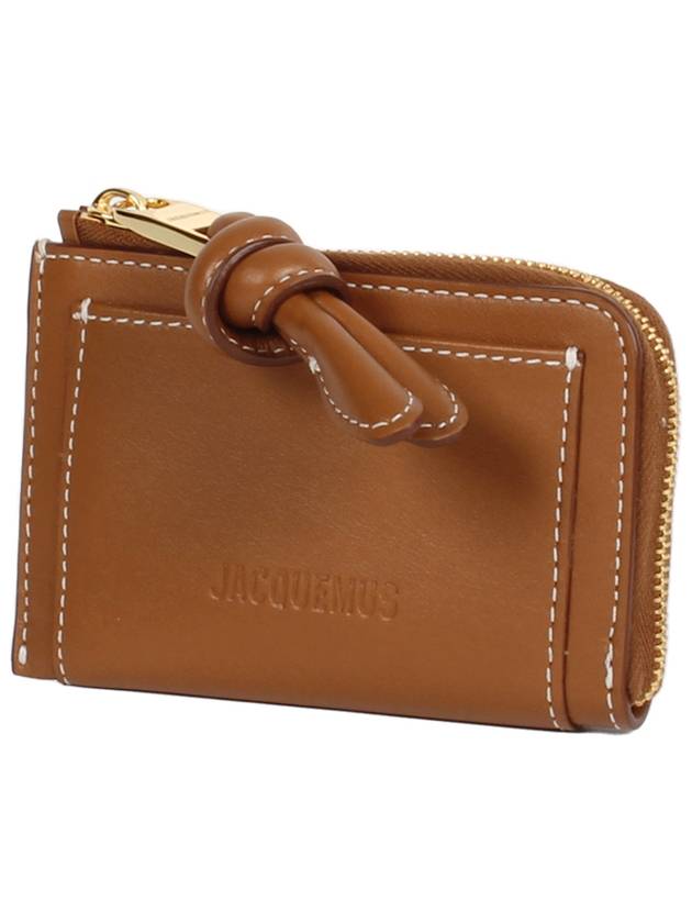 Le Porte Cartes Torni Leather Card Wallet Brown - JACQUEMUS - BALAAN 2