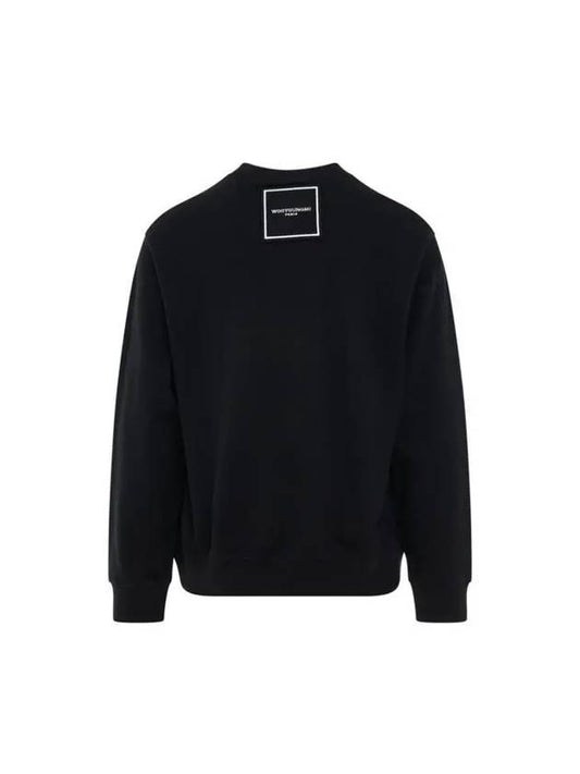 Square Label Sweatshirt Black W233TS21715B - WOOYOUNGMI - BALAAN 1