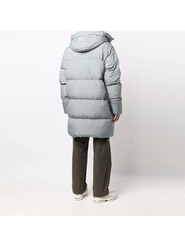 Garment Dyed Crinkle Wraps Padding Light Grey - STONE ISLAND - BALAAN 5