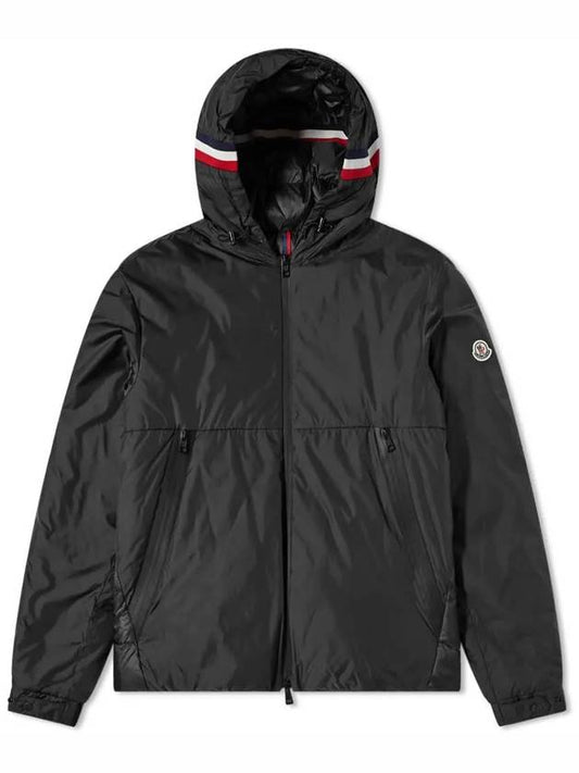 1A00218 68352 999 MELAMPYRE Arm Logo Patch Nylon Legere Hooded Down Jacket Black Men's Jacket - MONCLER - BALAAN 2