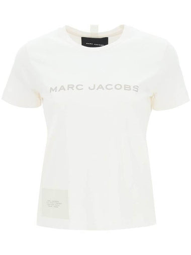 Women's Logo Short Sleeve T-Shirt White - MARC JACOBS - BALAAN 1