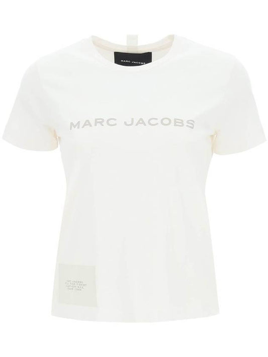 Women's Logo Short Sleeve T-Shirt White - MARC JACOBS - BALAAN.