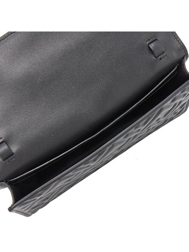 FF Baguette Nappa Leather Long Wallet Black - FENDI - BALAAN 6