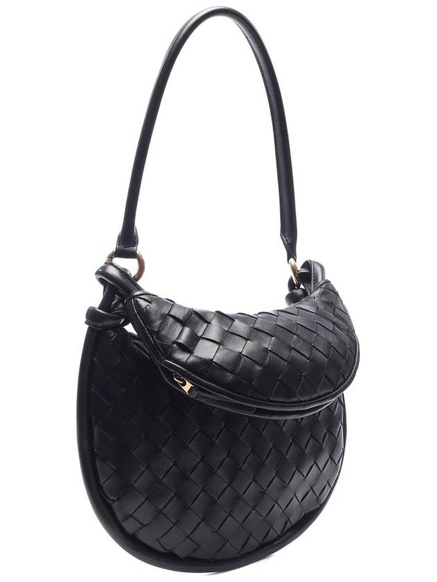 Intrecciato Gemelli Small Shoulder Bag Black - BOTTEGA VENETA - BALAAN 4