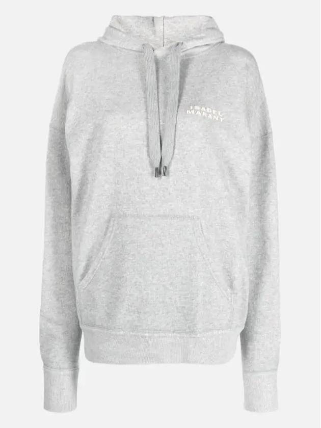 Isabel Marant Scott Logo Hoodie Top Grey - ISABEL MARANT - BALAAN 3