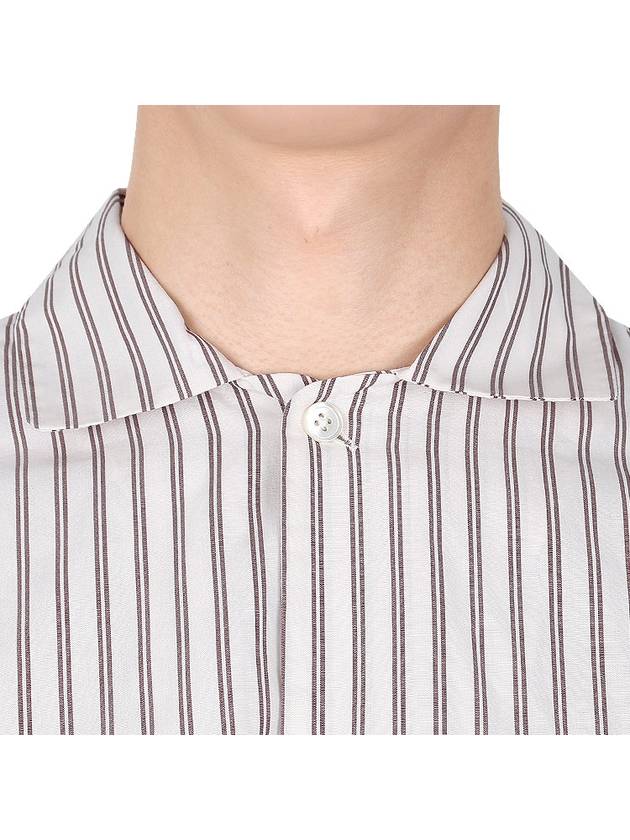 Poplin Pajamas Long Sleeve Shirt Hopper Stripe - TEKLA - 11