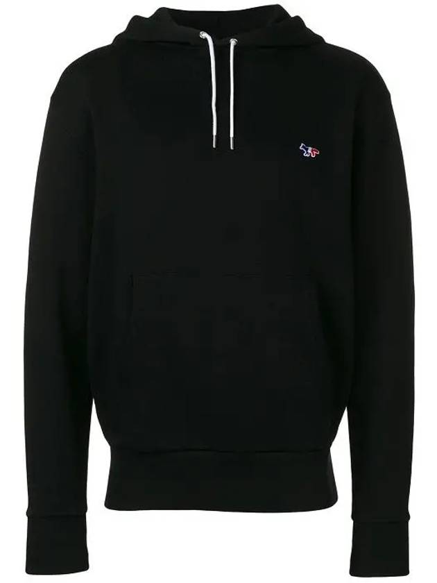 Tricolor Fox Patch Classic Hoodie Black - MAISON KITSUNE - BALAAN 3