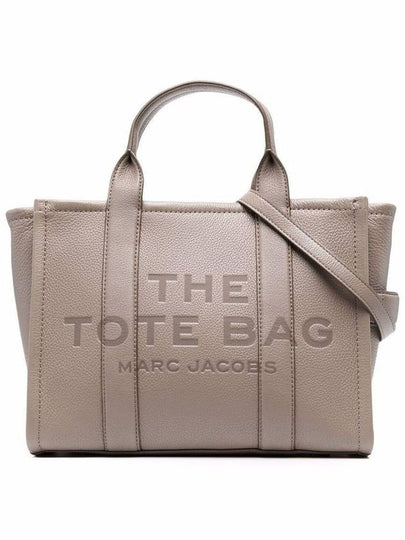 Logo Medium Leather Tote Bag Brown - MARC JACOBS - BALAAN 2