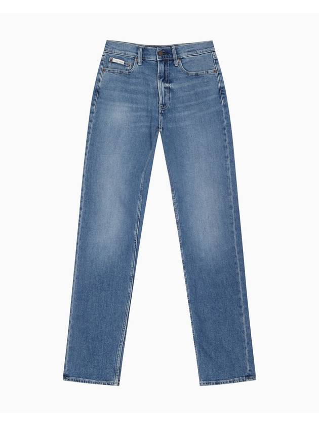 Jeans Standard Straight Fit Tinted Denim Jeans Stone Blue - CALVIN KLEIN - BALAAN 1