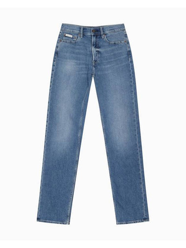 Jeans Standard Straight Fit Tinted Denim Jeans Stone Blue - CALVIN KLEIN - BALAAN 1