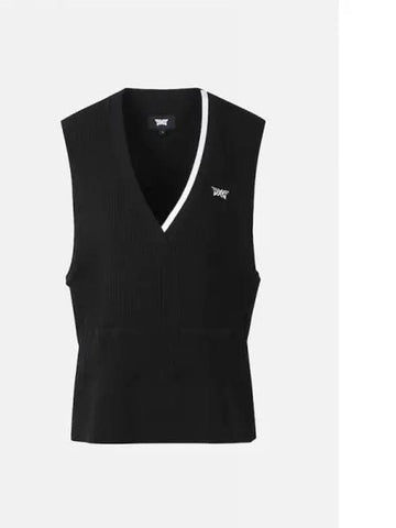 Women s V neck knit vest PIFPW420221 Domestic product GQ4V24080273551 - PXG - BALAAN 1