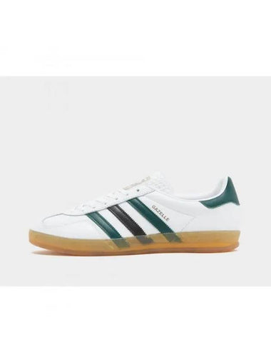 Gazelle Indoor Leather Low Top Sneakers White - ADIDAS - BALAAN 1