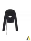 Le Haut Peplo Draped Cut-Out Cupro Long Sleeve T-shirt Black - JACQUEMUS - BALAAN 2