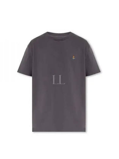 ORB Logo Cotton Short Sleeve T-Shirt Grey - VIVIENNE WESTWOOD - BALAAN 2