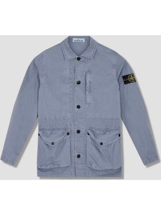 Waffen Patch Old Effect Blue Over Jacket 7415439WN V0146 - STONE ISLAND - BALAAN.