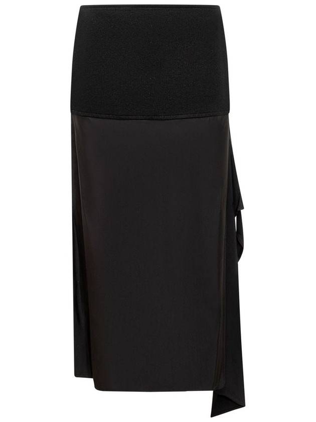 Jil Sander Black Wool Skirt - JIL SANDER - BALAAN 2