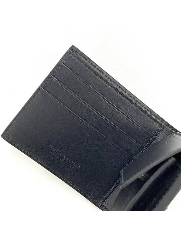 Intrecciato Coin Pocket Half Wallet Black - BOTTEGA VENETA - BALAAN 7