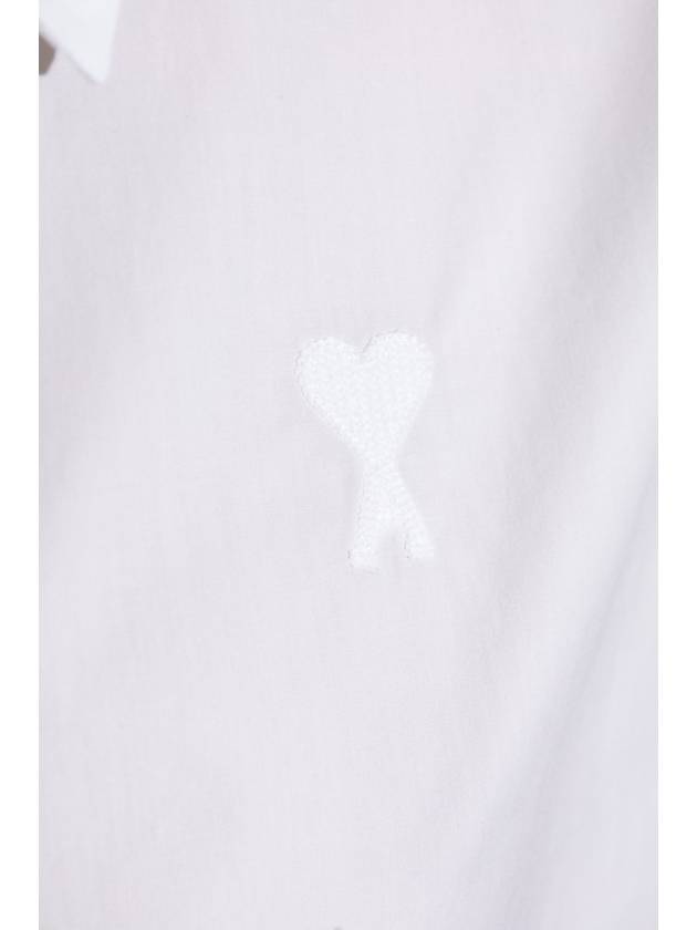 Ami Alexandre Mattiussi Shirt With Logo, Women's, White - AMI - BALAAN 5