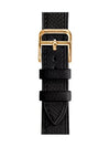 Heure H Small Model 25mm Single Tour Watch Strap Band Noir Rose Gold WKB0062WK89103 - HERMES - BALAAN 1