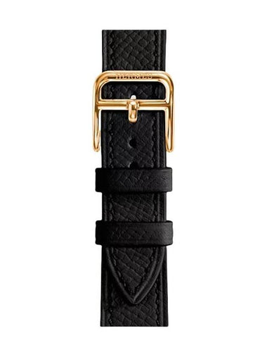 Heure H Small Model 25mm Single Tour Watch Strap Band Noir Rose Gold WKB0062WK89103 - HERMES - BALAAN 1