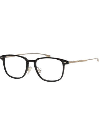 Eyewear Square Eyeglasses Black Gold - HUGO BOSS - BALAAN 1