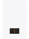 Cassandra Matelasse Leather Card Wallet Black - SAINT LAURENT - BALAAN 2