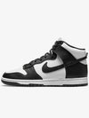 Dunk Retro High Top Sneakers Black White - NIKE - BALAAN 3