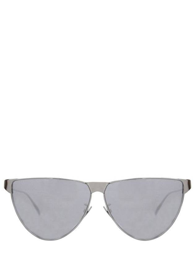 Eyewear BV1070S 004 Metallic Round Frame Sunglasses Silver - BOTTEGA VENETA - BALAAN 2