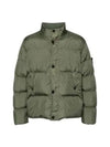 Garment Dyed Crinkle Reps Down Padding Olive - STONE ISLAND - BALAAN 3