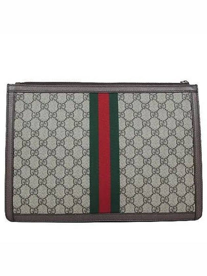 523359 GG Logo PVC Supreme Portfolio Ophidia Clutch - GUCCI - BALAAN 2