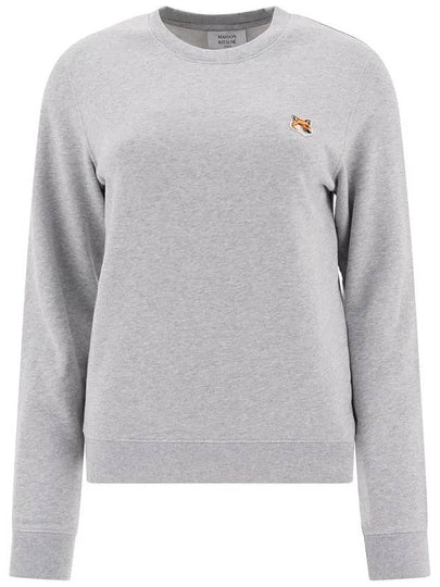 Fox Head Patch Regular Sweatshirt Grey - MAISON KITSUNE - BALAAN 2