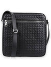 Intrecciato Leather Cross Bag Black - BOTTEGA VENETA - BALAAN 2