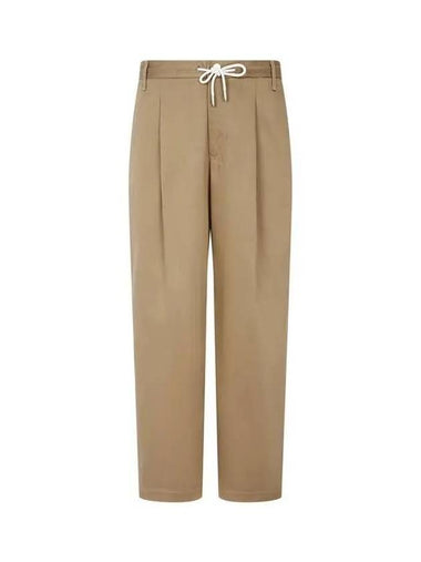 Men s tapered fit string pants camel 271735 - EMPORIO ARMANI - BALAAN 1